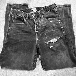 UPWEST jeans size small. Beautiful 5 button up high rise